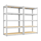 Estantería Metálica Ajustable de 5 Niveles (hasta 915 kg) para Garaje, Cocina y Depósito — FlexiRack™