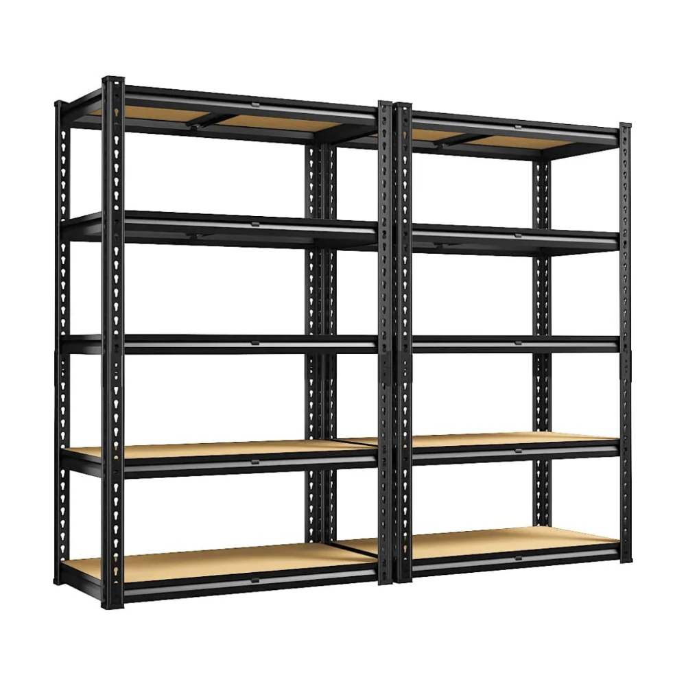 Estantería Metálica Ajustable de 5 Niveles (hasta 915 kg) para Garaje, Cocina y Depósito — FlexiRack™