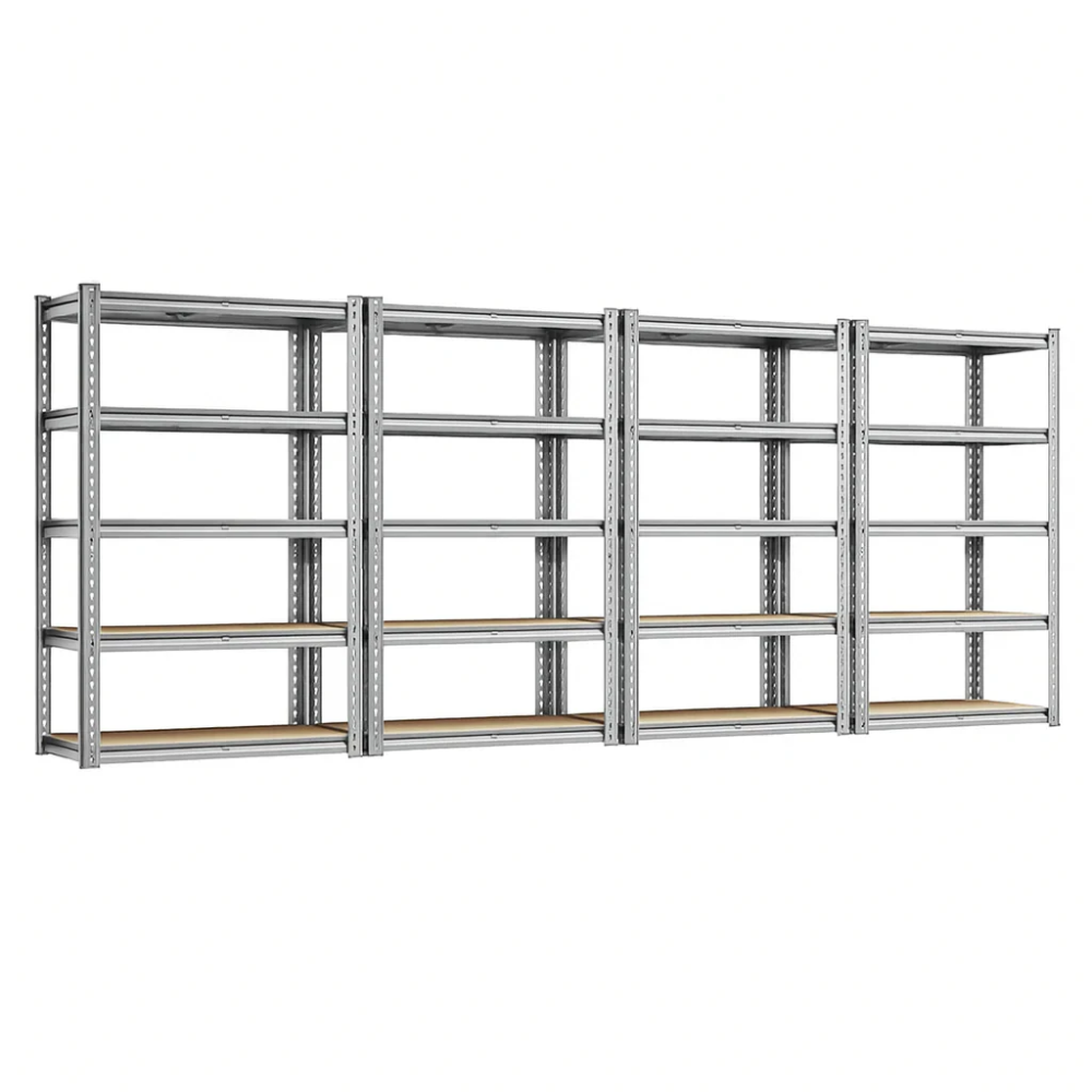 Estantería Metálica Ajustable de 5 Niveles (hasta 915 kg) para Garaje, Cocina y Depósito — FlexiRack™