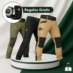 [3×2] Pantalones Tácticos Vektor Shadow — Ripstop/Poliéster + REGALOS: Reloj táctico, cinturón y riñonera