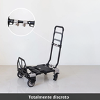 CargoFlex 2 en 1™: fuerza para cargar, ligero para guardar.