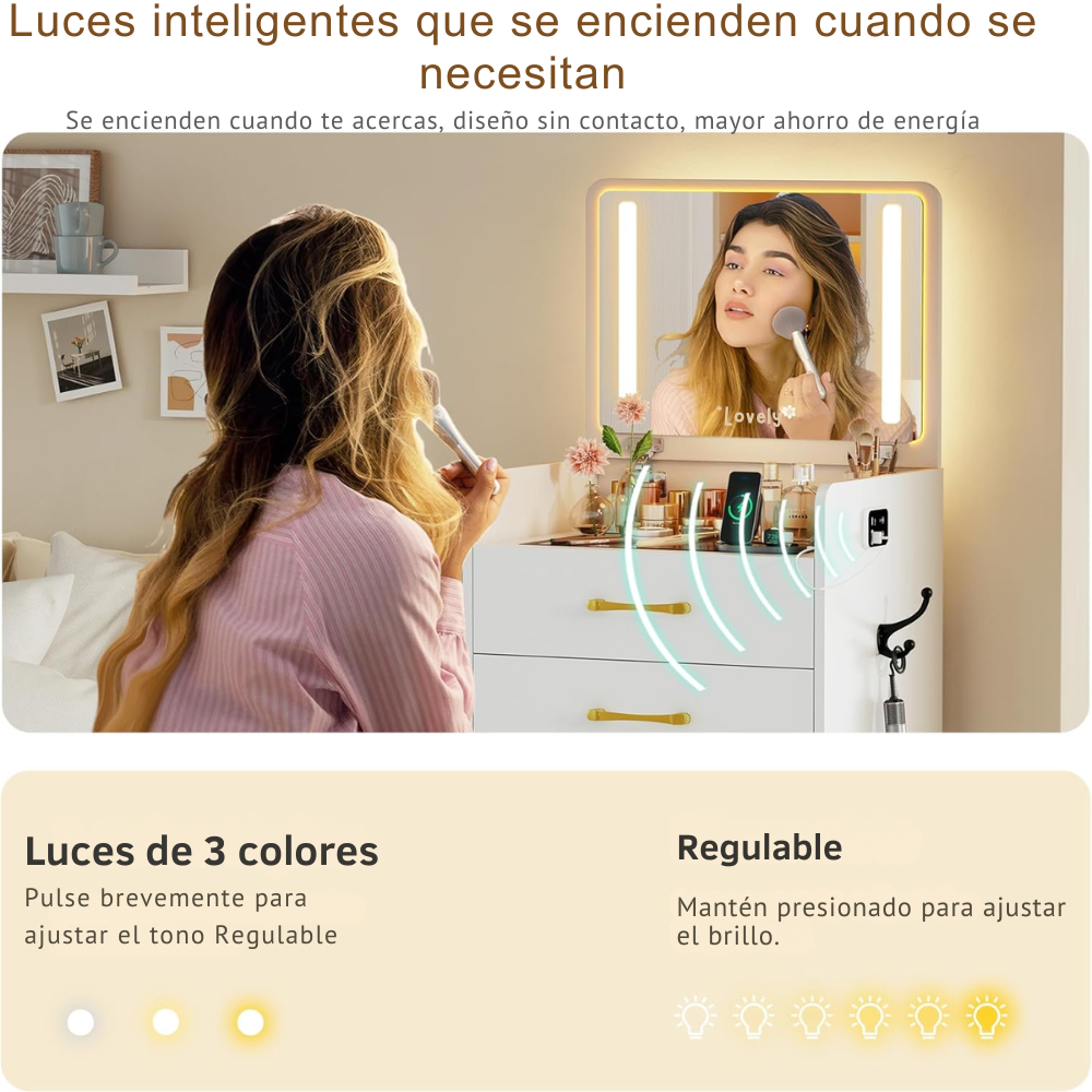 GlowSmart™: belleza, funcionalidad y elegancia, todo en uno.