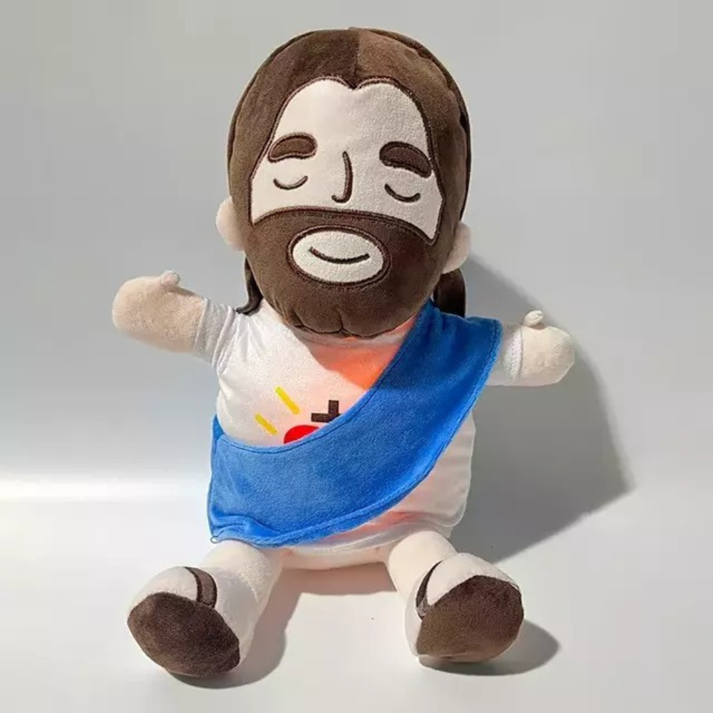Peluche Jesús Sereno: Siente la Paz, Abraza el Amor