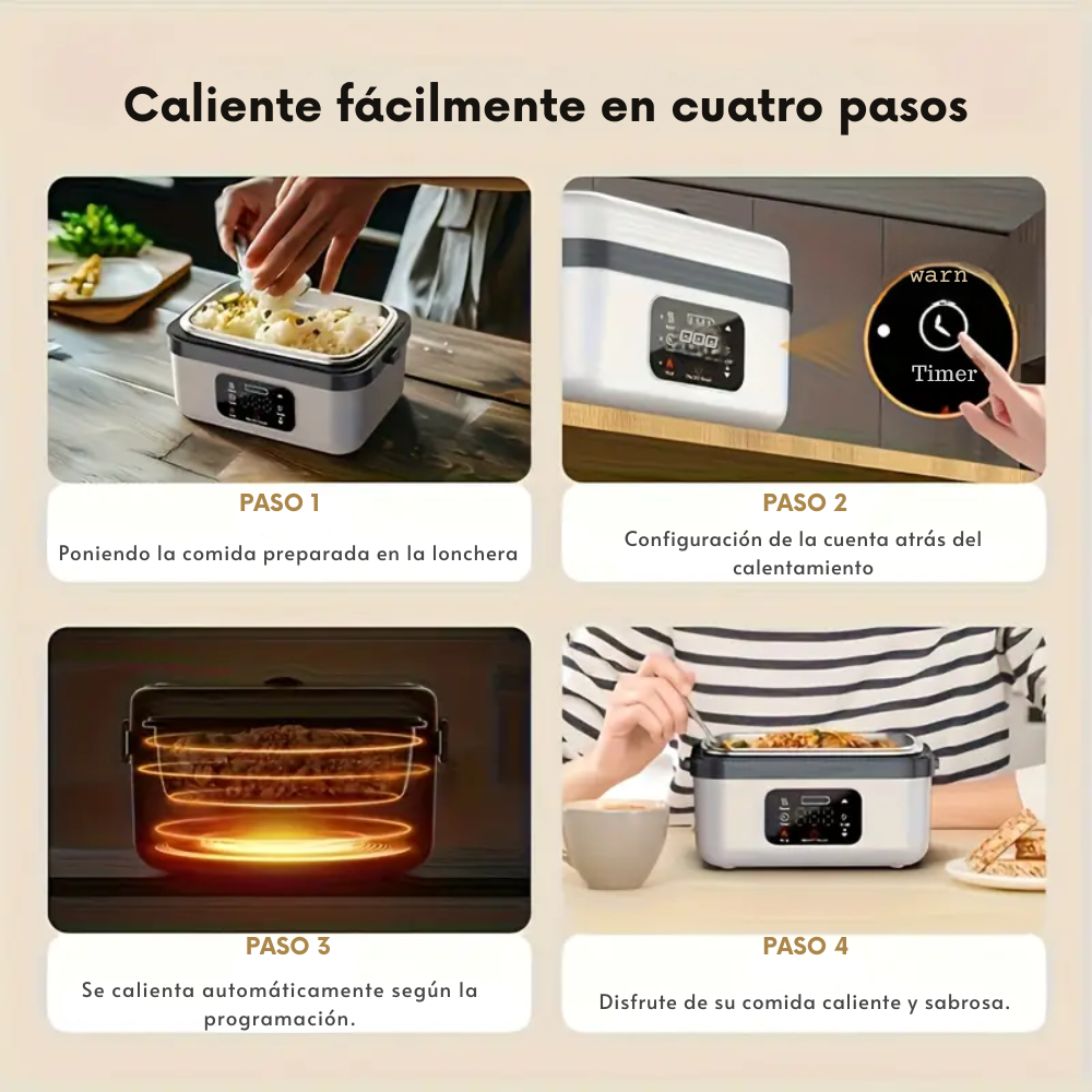 Tu comida caliente, donde y cuando quieras: FastHeat Marmita™ (GANA LA BOLSA Y UN JUEGO DE CUBIERTOS).