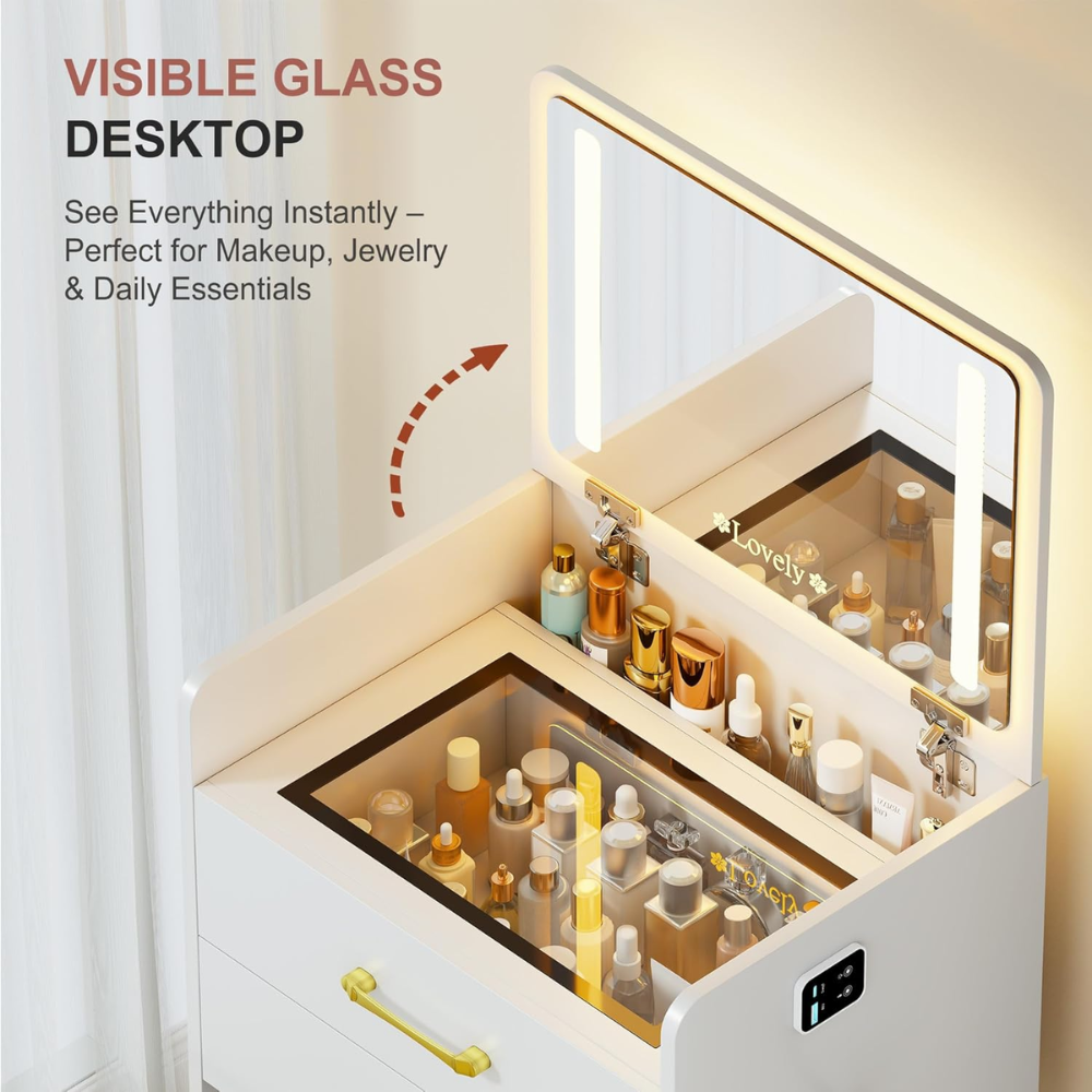 GlowSmart™: belleza, funcionalidad y elegancia, todo en uno.