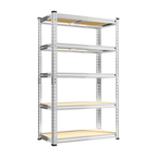 Estantería Metálica Ajustable de 5 Niveles (hasta 915 kg) para Garaje, Cocina y Depósito — FlexiRack™