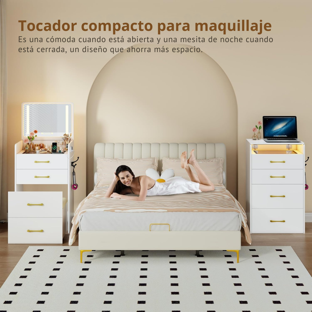 GlowSmart™: belleza, funcionalidad y elegancia, todo en uno.