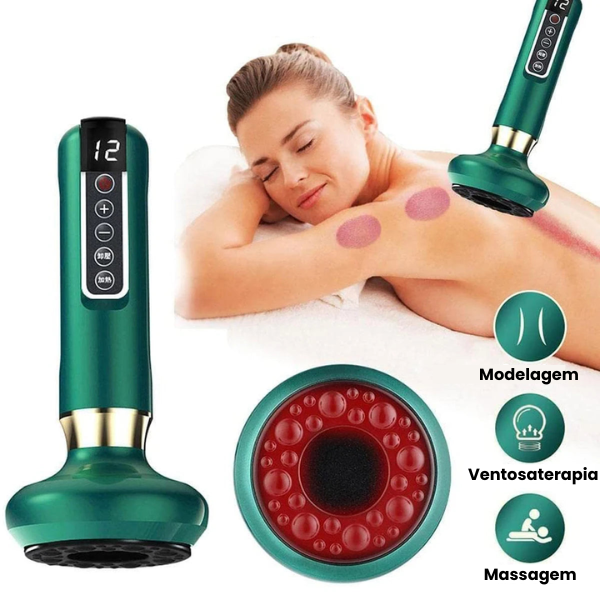 Ventosa Vacum Slim™ - Massageador Anticelulite e Queimador de Gordura [10X Mais Eficiente]